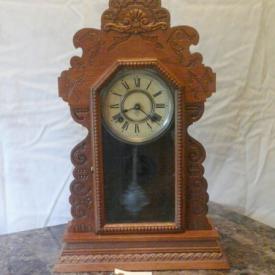 MaxSold Auction: This auction features antique clocks including Waterbury, E Ingram, Humbert, and Ansonia; vintage mantle clocks; collector Christmas and Mother's day plates, assorted collector plates, vintage conductor bell, vintage candlestick holders, antique bellow and carving set, assorted crystal and glass, Pyrex cookware, jewelry, vintage woodworking equipment, and much more!